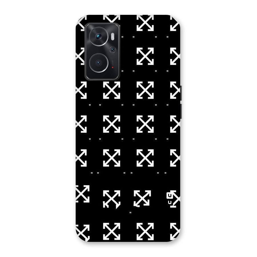 Cross Arrow Black Back Case for Oppo K10 4G