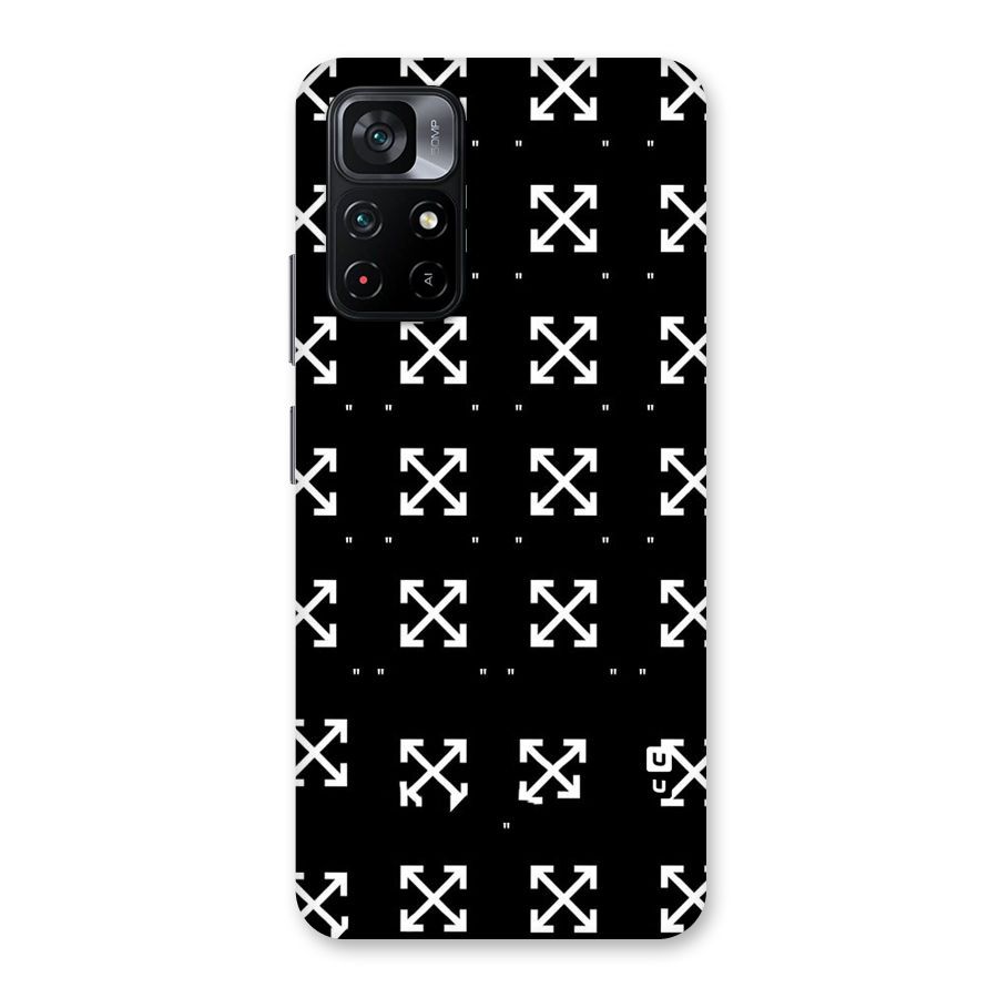 Cross Arrow Black Back Case for Poco M4 Pro 5G