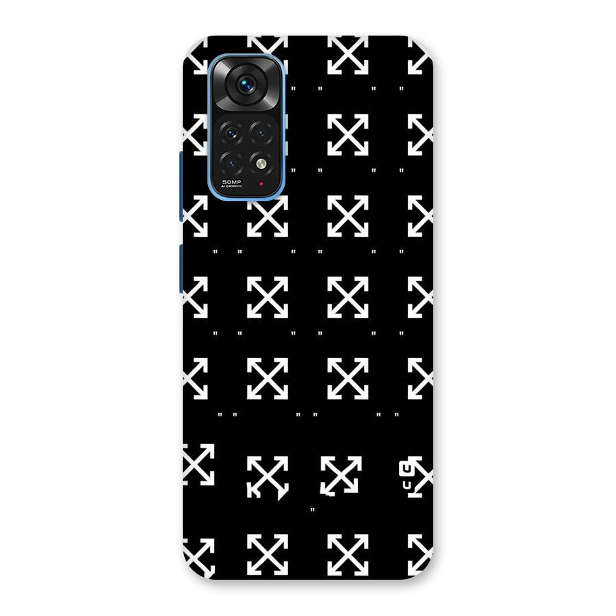 Cross Arrow Black Back Case for Redmi Note 11S