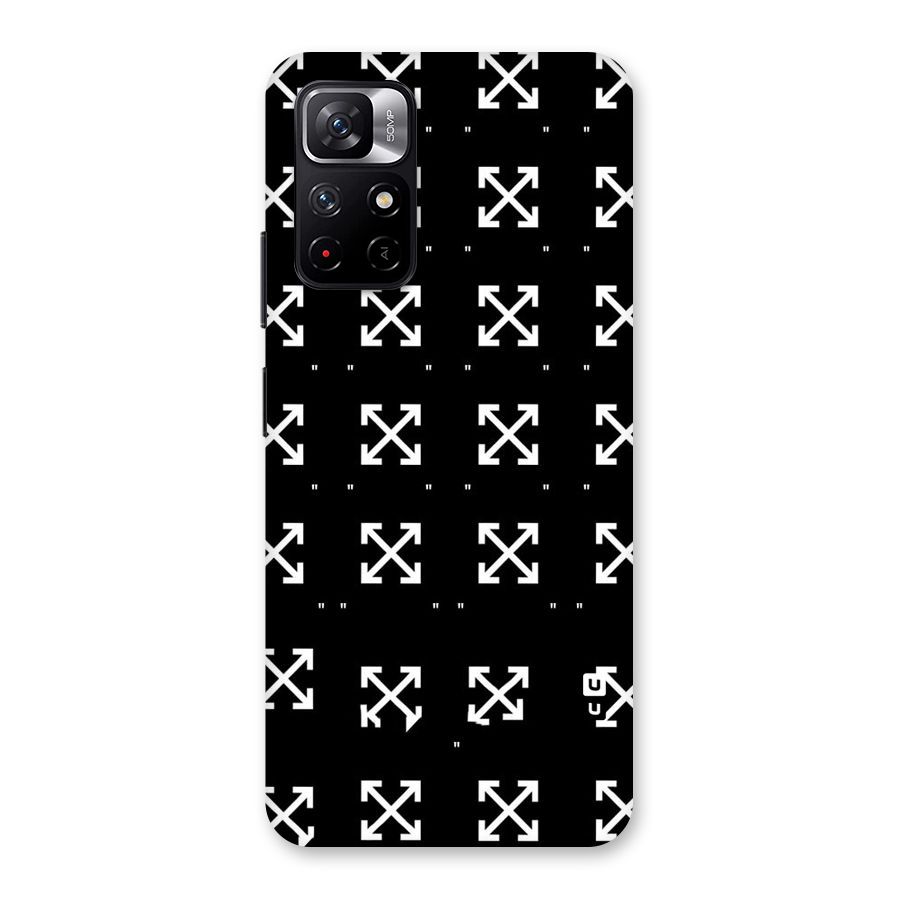 Cross Arrow Black Back Case for Redmi Note 11T 5G