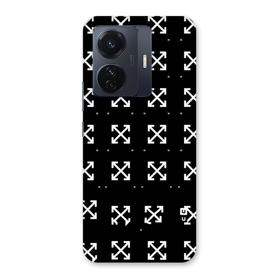 Cross Arrow Black Back Case for Vivo T1 Pro