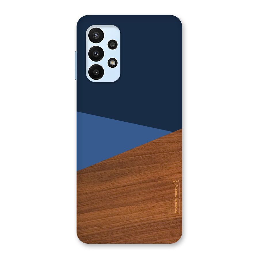 Crossed Lines Pattern Back Case for Galaxy A23