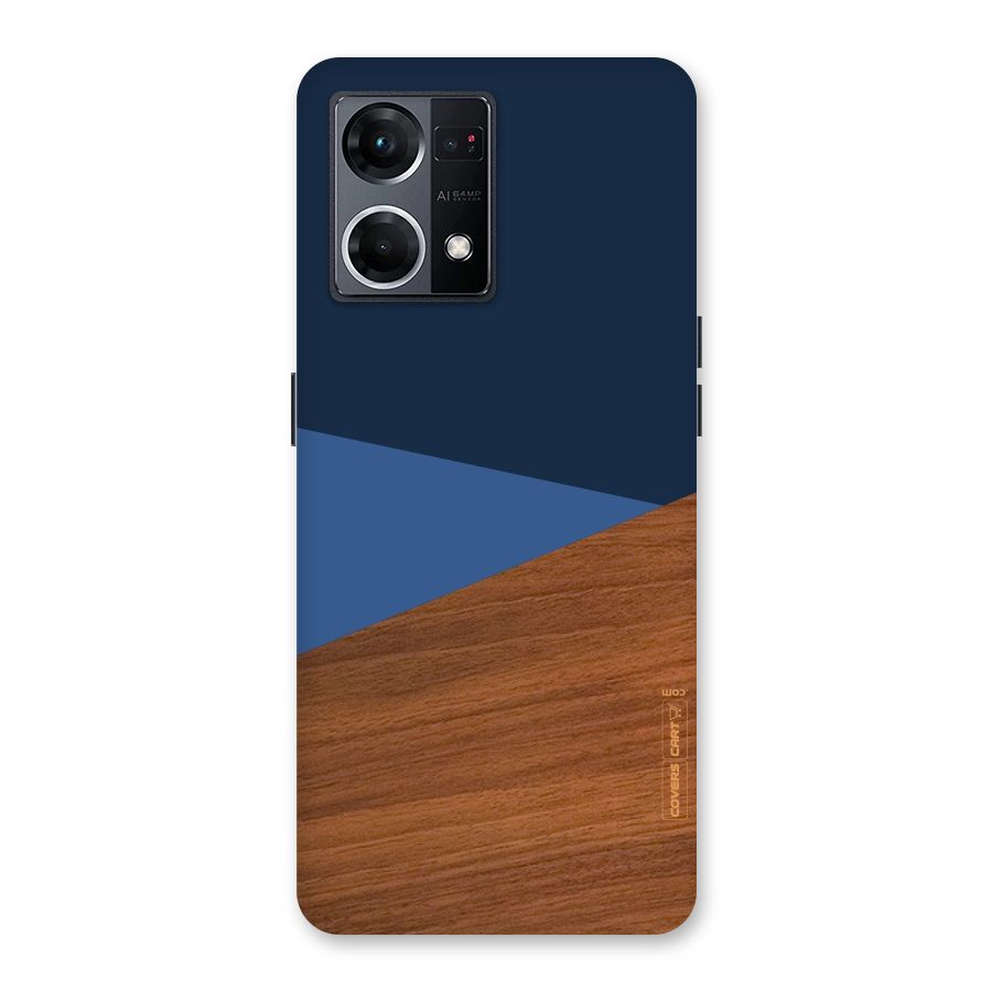 Crossed Lines Pattern Glass Back Case for Oppo F21 Pro 5G