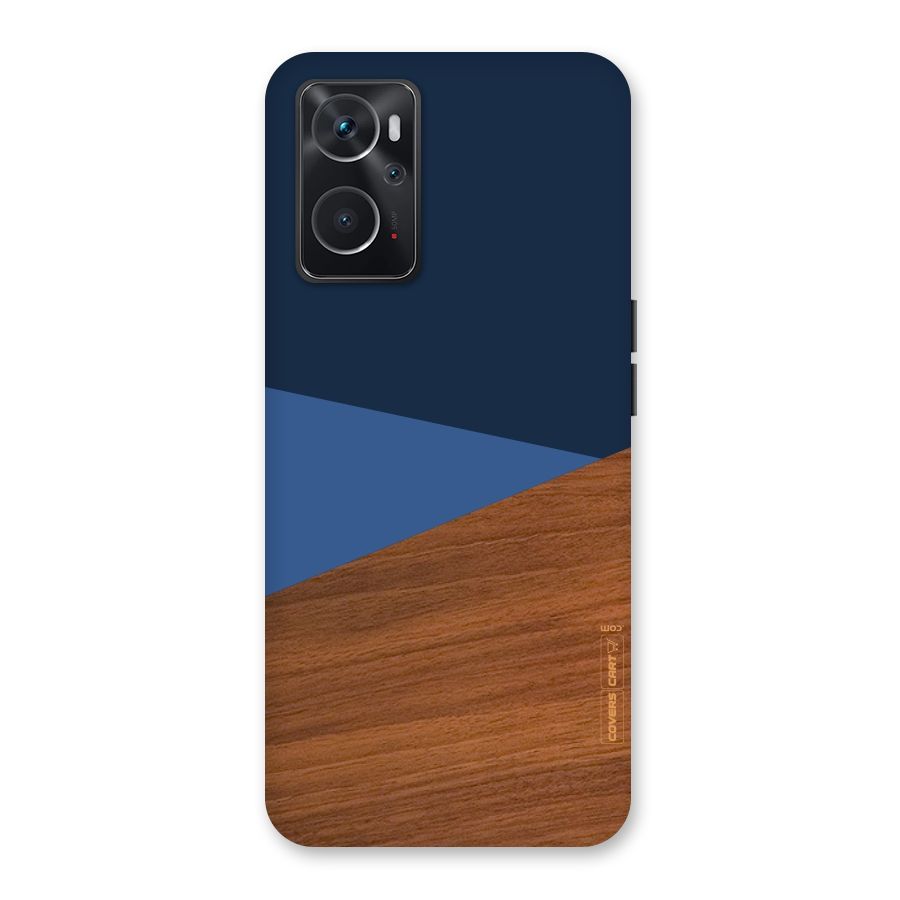 Crossed Lines Pattern Back Case for Oppo K10 4G