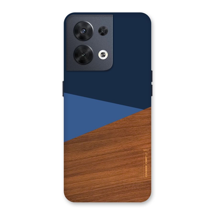 Crossed Lines Pattern Back Case for Oppo Reno8 5G