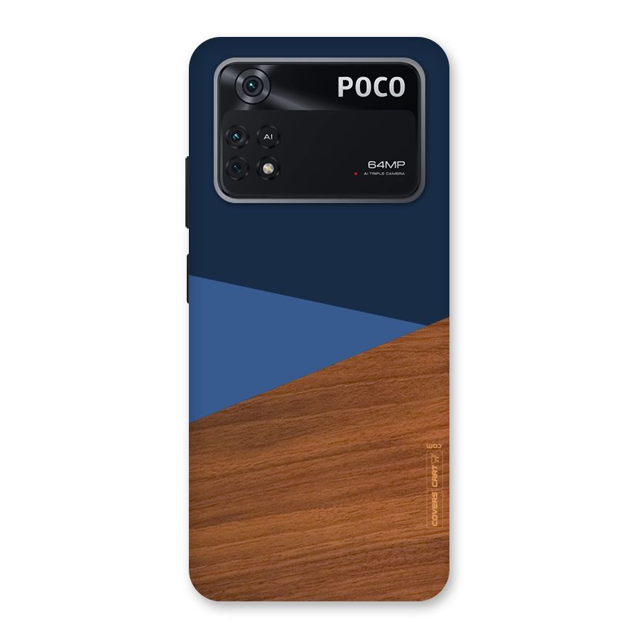 Crossed Lines Pattern Back Case for Poco M4 Pro 4G