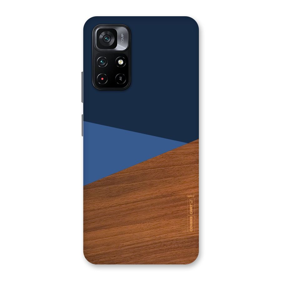 Crossed Lines Pattern Back Case for Poco M4 Pro 5G