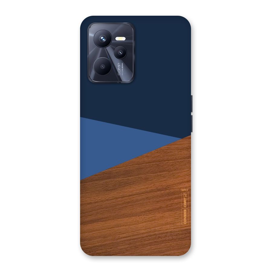 Crossed Lines Pattern Back Case for Realme C35