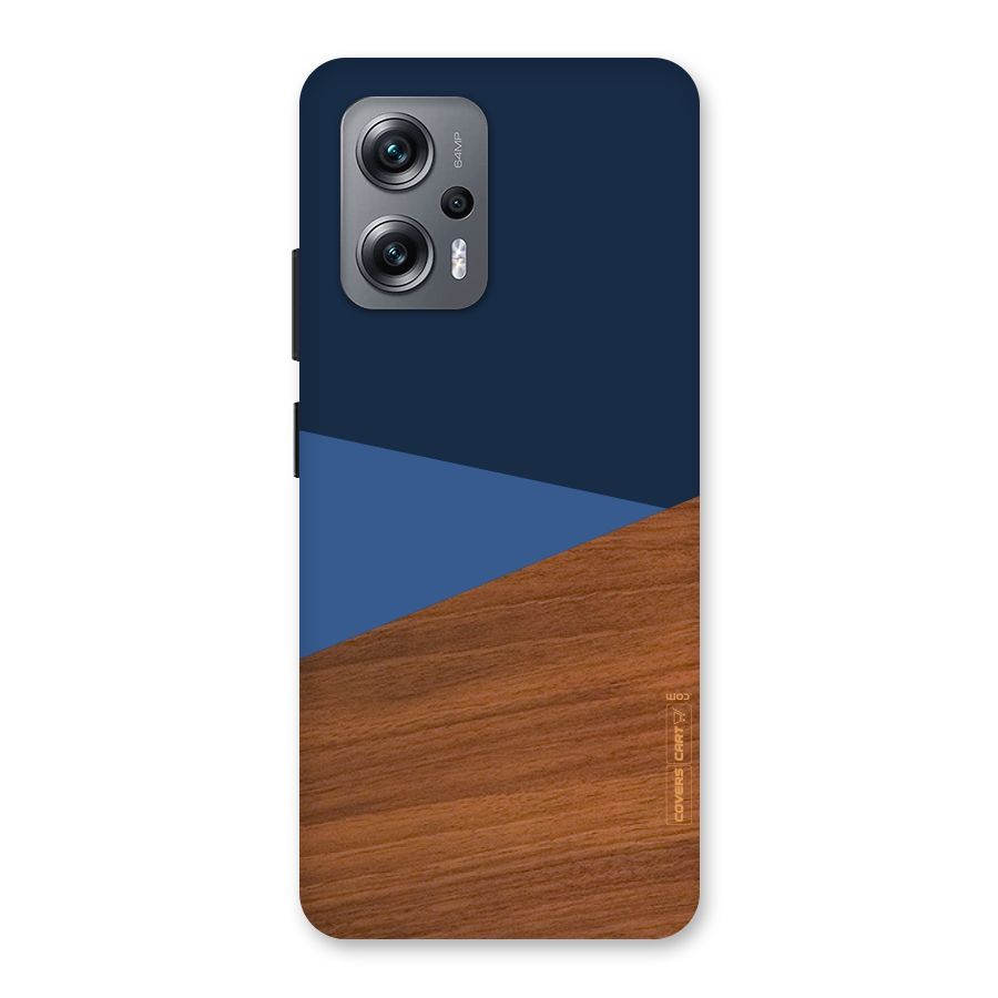 Crossed Lines Pattern Back Case for Redmi K50i