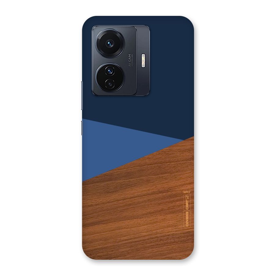 Crossed Lines Pattern Back Case for Vivo T1 Pro