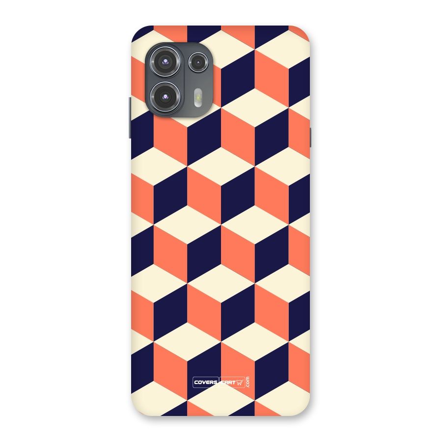 Cube Pattern Back Case for Motorola Edge 20 Fusion