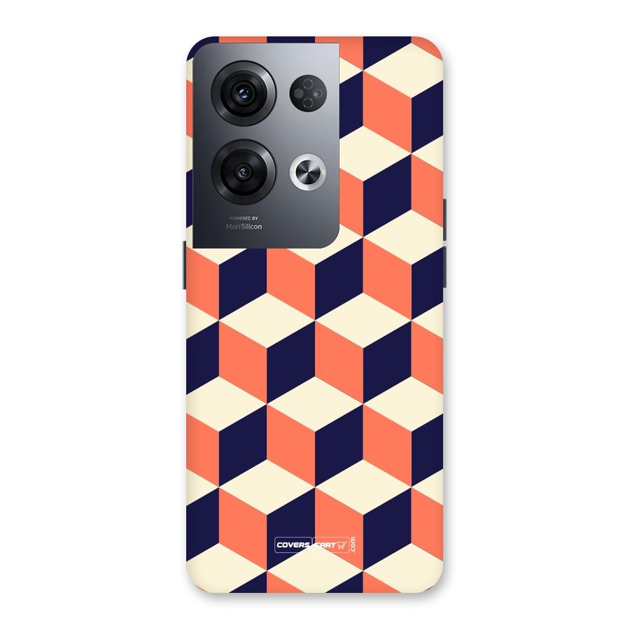 Cube Pattern Back Case for Oppo Reno8 Pro 5G