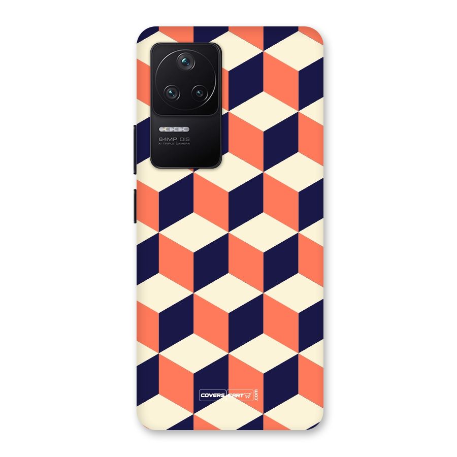Cube Pattern Back Case for Poco F4 5G