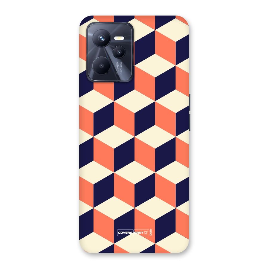 Cube Pattern Back Case for Realme C35