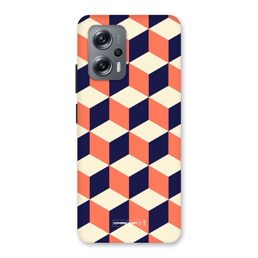 Cube Pattern Back Case for Redmi K50i