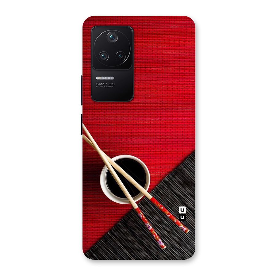 Cup Chopsticks Back Case for Poco F4 5G