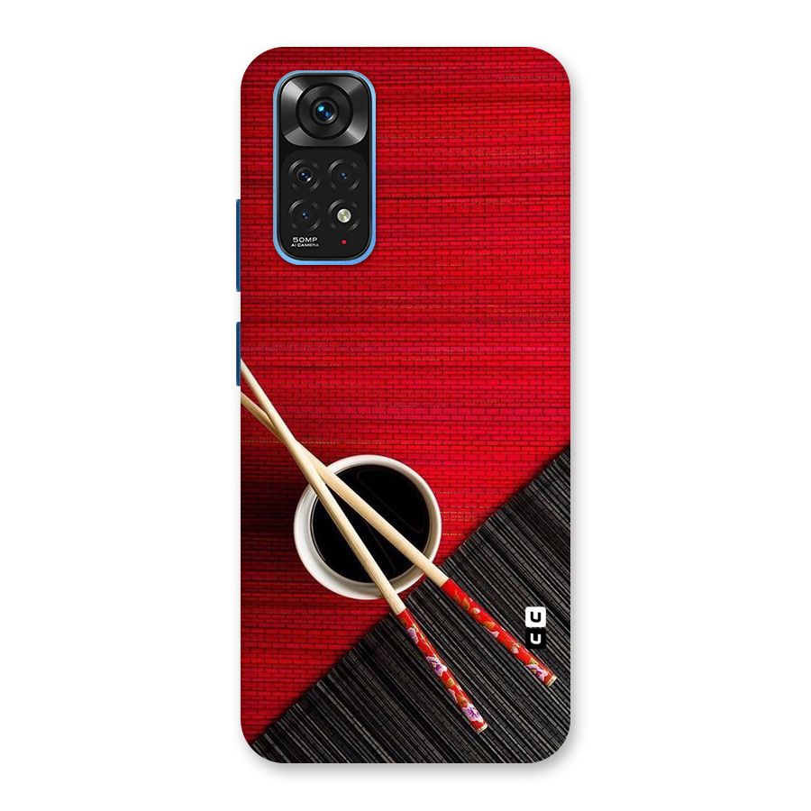 Cup Chopsticks Back Case for Redmi Note 11S