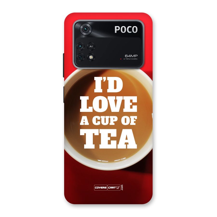 Cup of Tea Back Case for Poco M4 Pro 4G