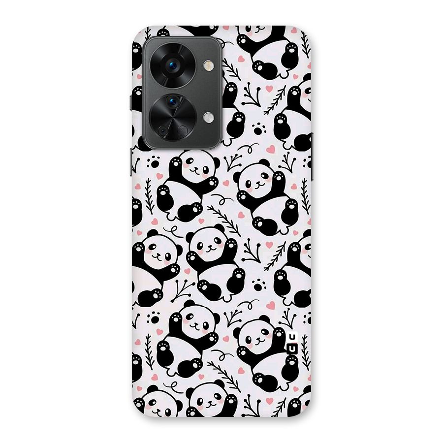 Cute Adorable Panda Pattern Back Case for OnePlus Nord 2T