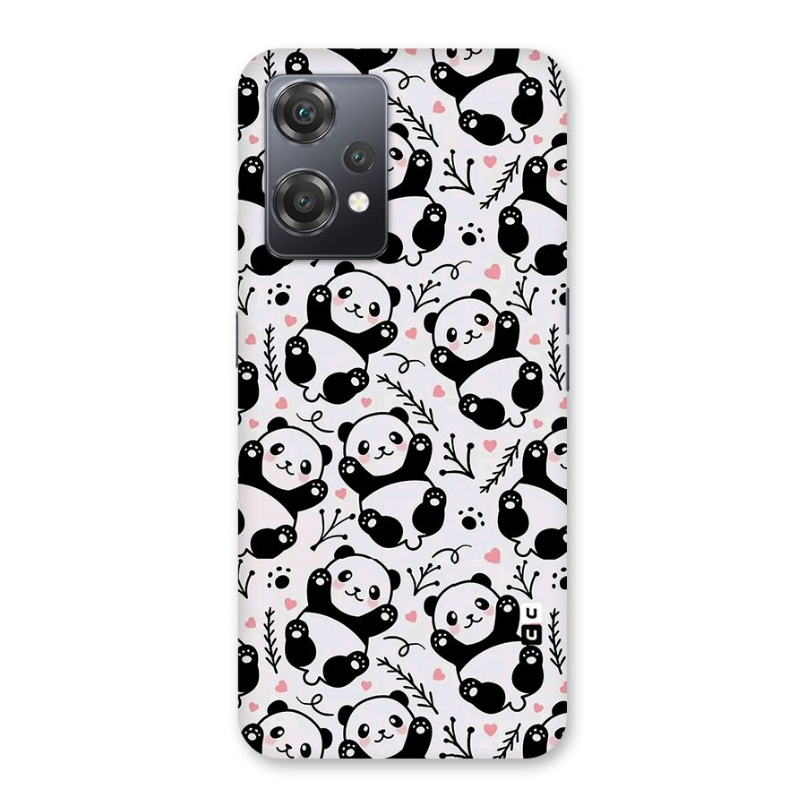 Cute Adorable Panda Pattern Back Case for OnePlus Nord CE 2 Lite 5G