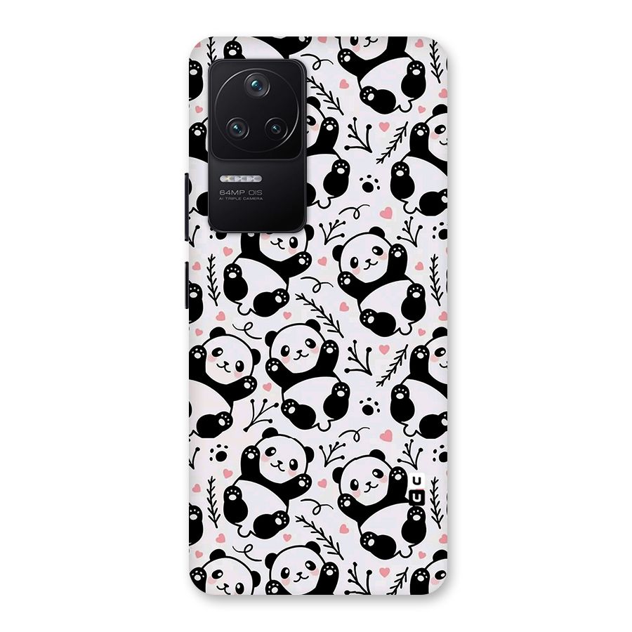 Cute Adorable Panda Pattern Back Case for Poco F4 5G