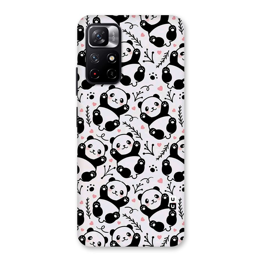 Cute Adorable Panda Pattern Back Case for Redmi Note 11T 5G
