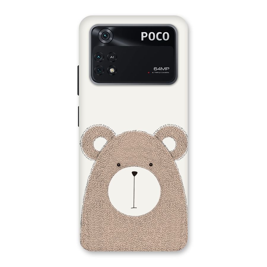 Cute Bear Back Case for Poco M4 Pro 4G