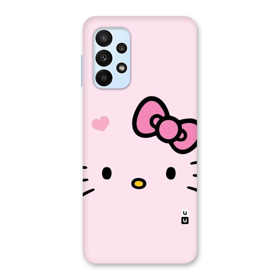 Cute Bow Face Back Case for Galaxy A23