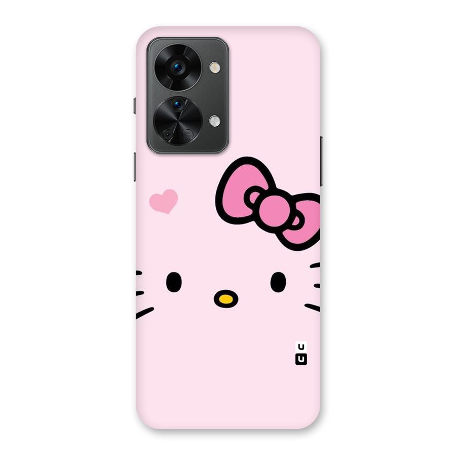 Cute Bow Face Back Case for OnePlus Nord 2T
