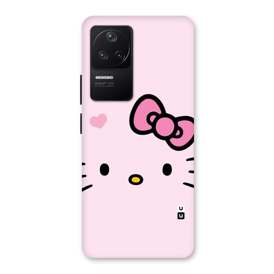 Cute Bow Face Back Case for Poco F4 5G