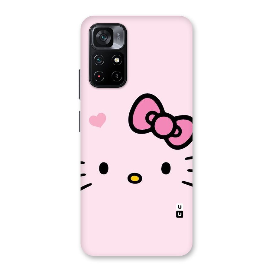 Cute Bow Face Back Case for Poco M4 Pro 5G