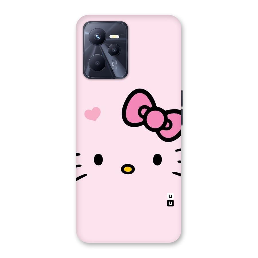 Cute Bow Face Back Case for Realme C35