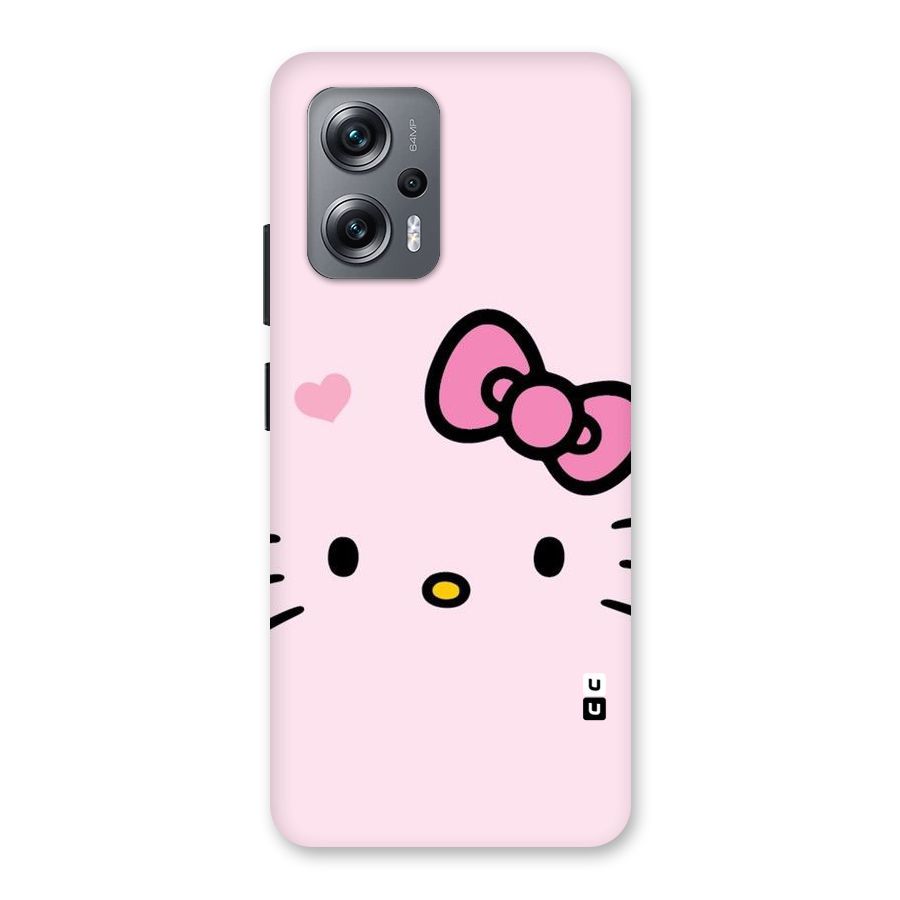 Cute Bow Face Back Case for Redmi K50i