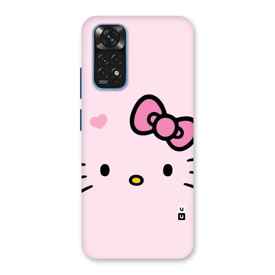 Cute Bow Face Back Case for Redmi Note 11S