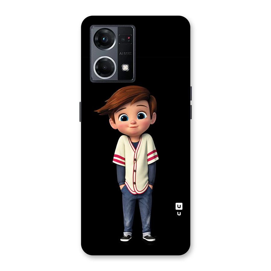 Cute Boy Tim Glass Back Case for Oppo F21 Pro 5G