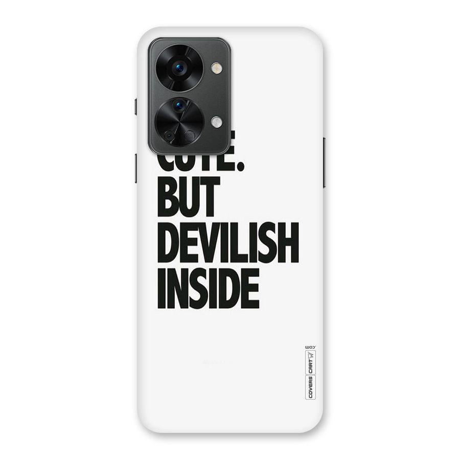 Cute But Devil Back Case for OnePlus Nord 2T