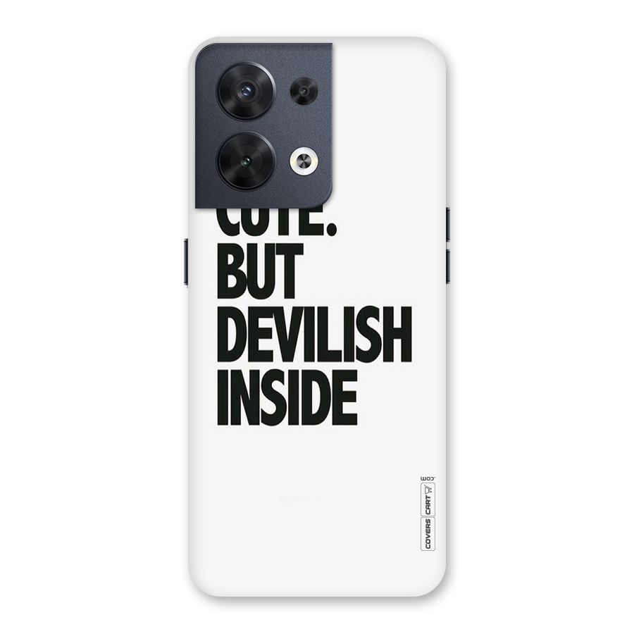 Cute But Devil Back Case for Oppo Reno8 5G