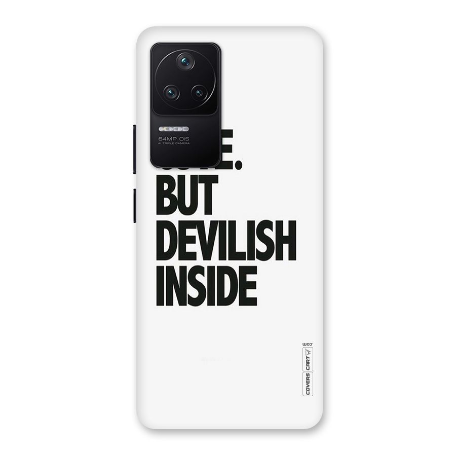 Cute But Devil Back Case for Poco F4 5G