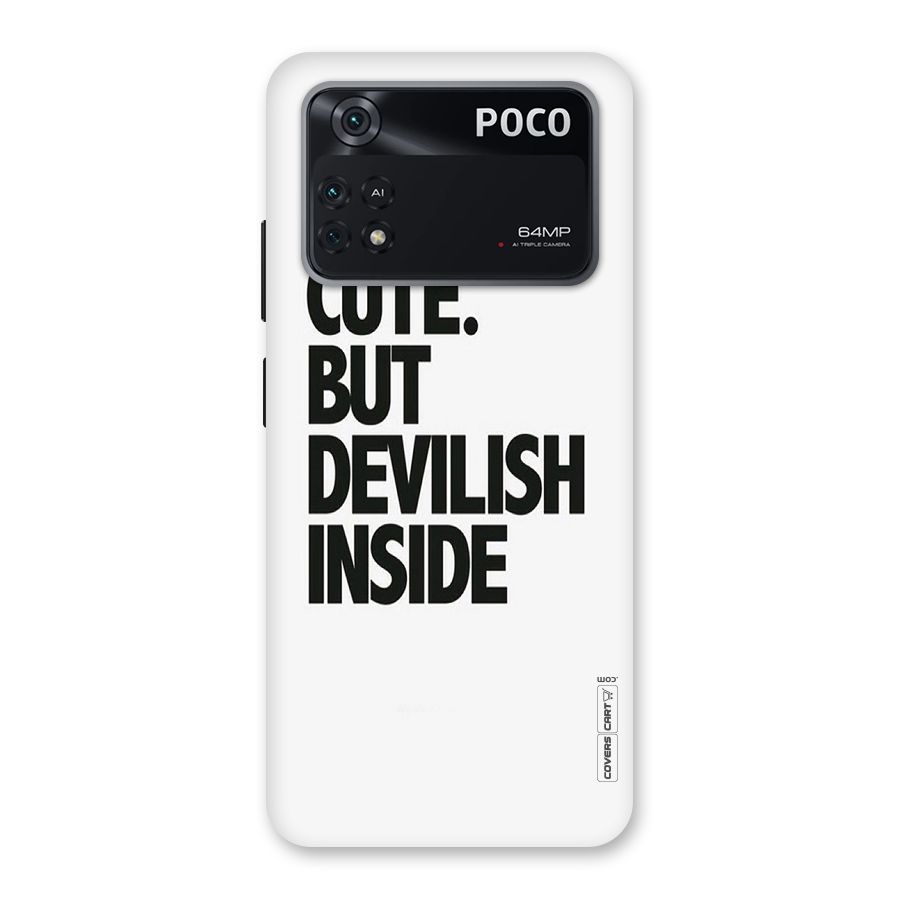 Cute But Devil Back Case for Poco M4 Pro 4G