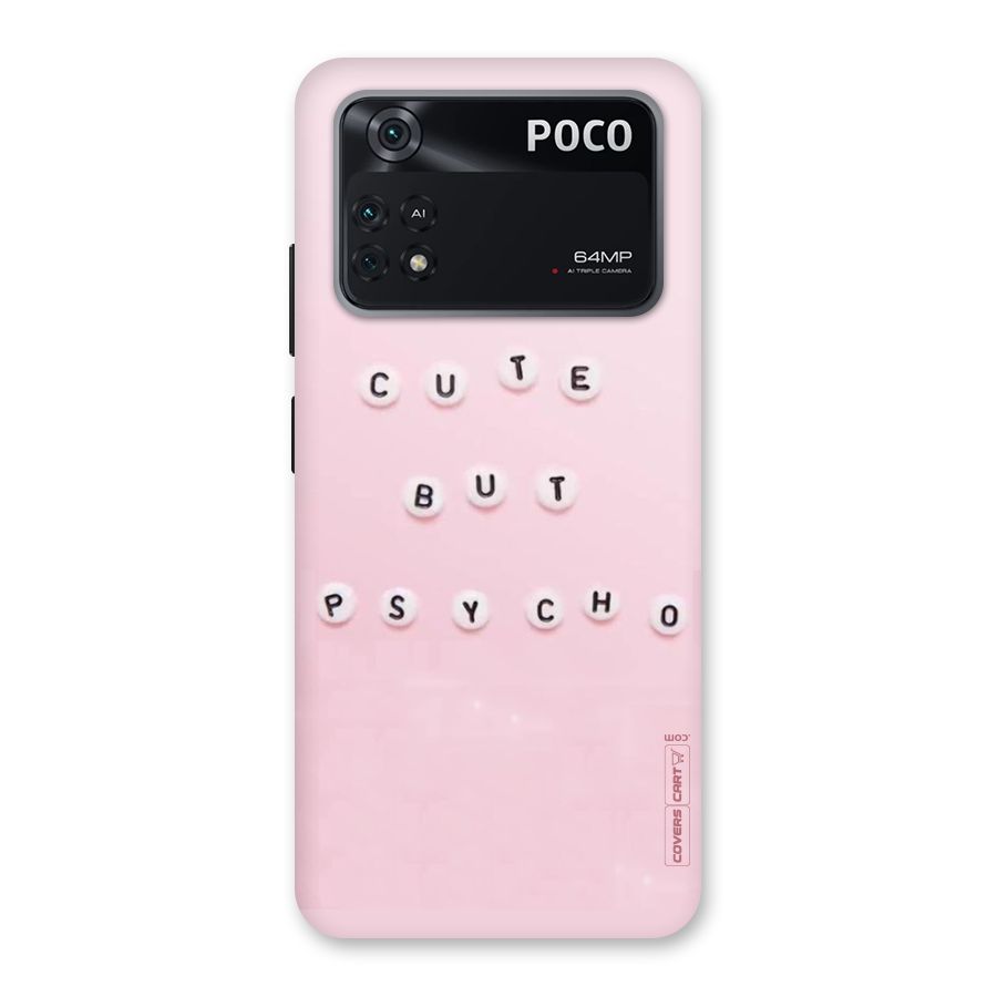Cute But Psycho Back Case for Poco M4 Pro 4G