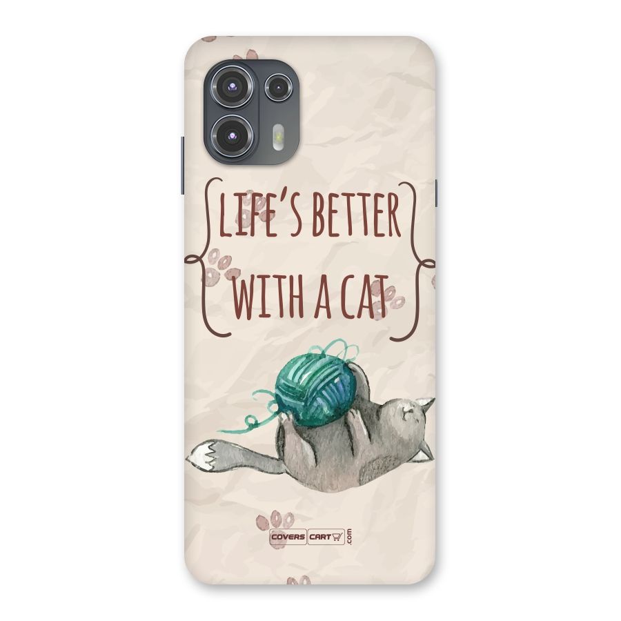 Cute Cat Back Case for Motorola Edge 20 Fusion