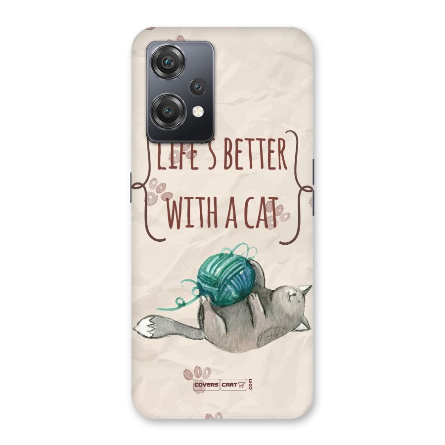 Cute Cat Back Case for OnePlus Nord CE 2 Lite 5G