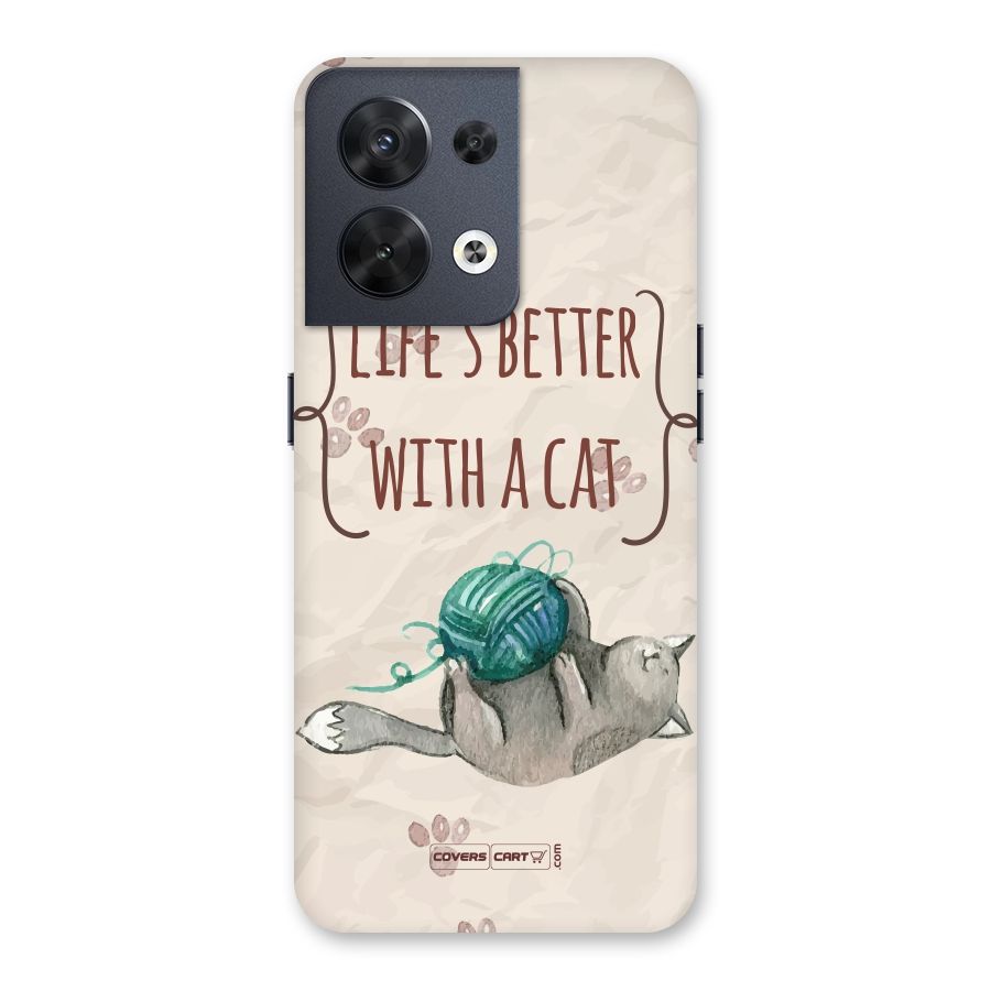 Cute Cat Back Case for Oppo Reno8 5G