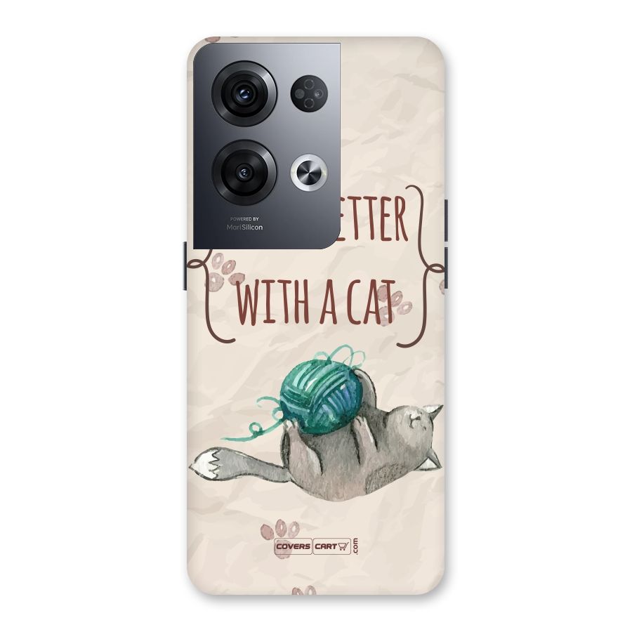 Cute Cat Back Case for Oppo Reno8 Pro 5G