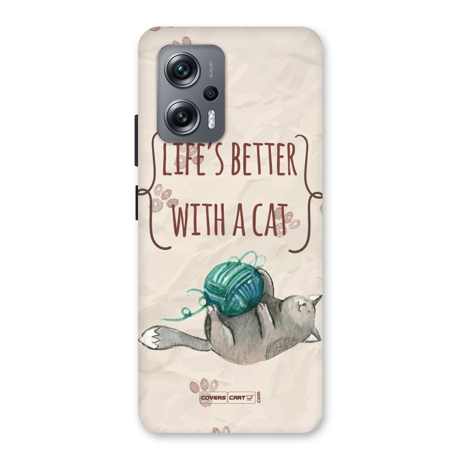 Cute Cat Back Case for Redmi K50i