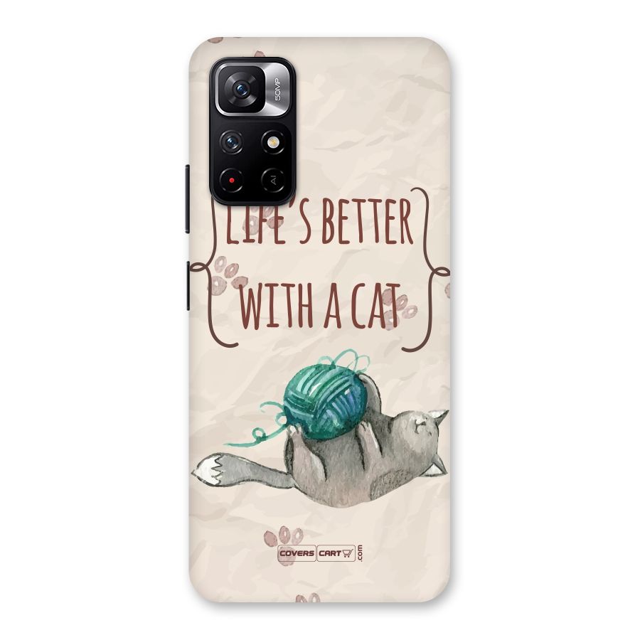Cute Cat Back Case for Redmi Note 11T 5G