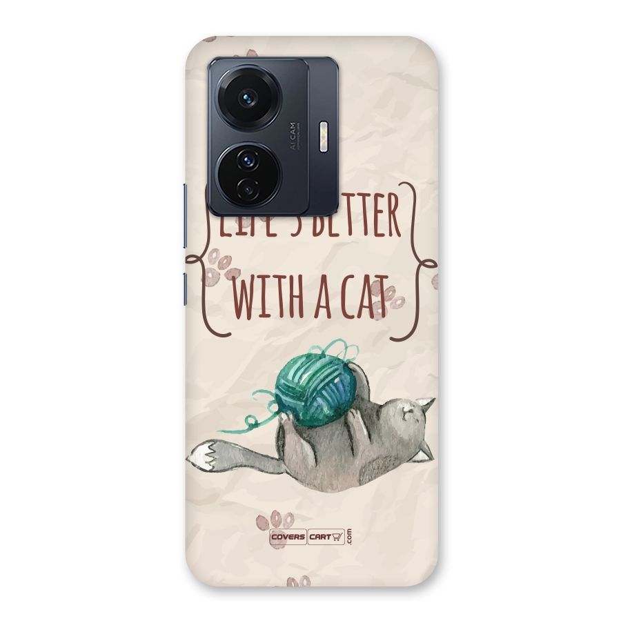 Cute Cat Back Case for Vivo T1 Pro