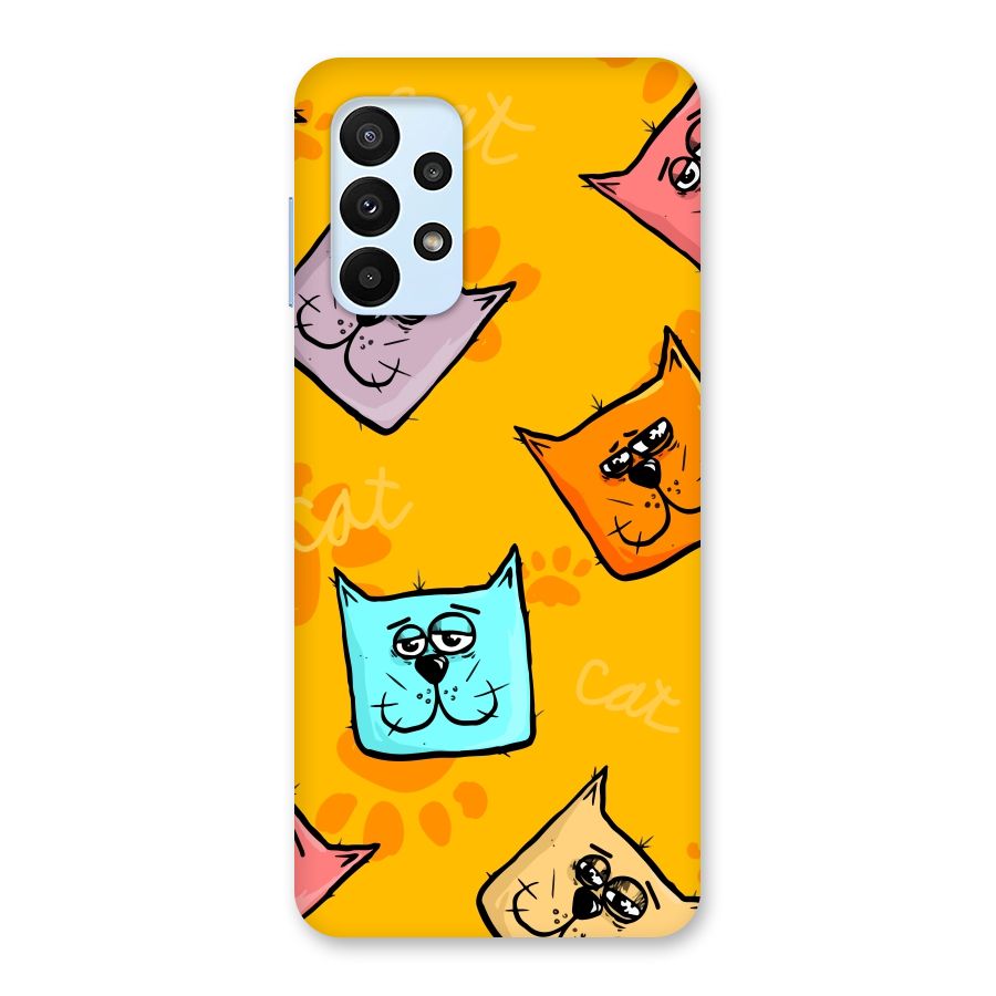 Cute Cat Pattern Back Case for Galaxy A23