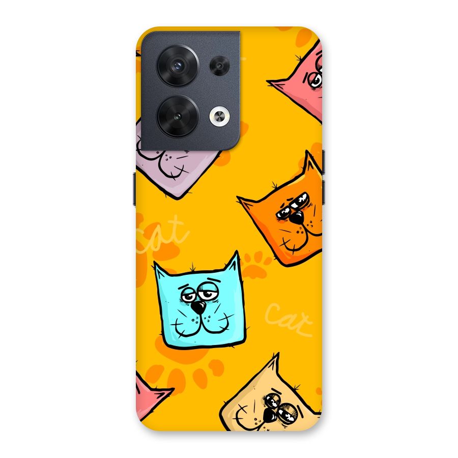 Cute Cat Pattern Back Case for Oppo Reno8 5G