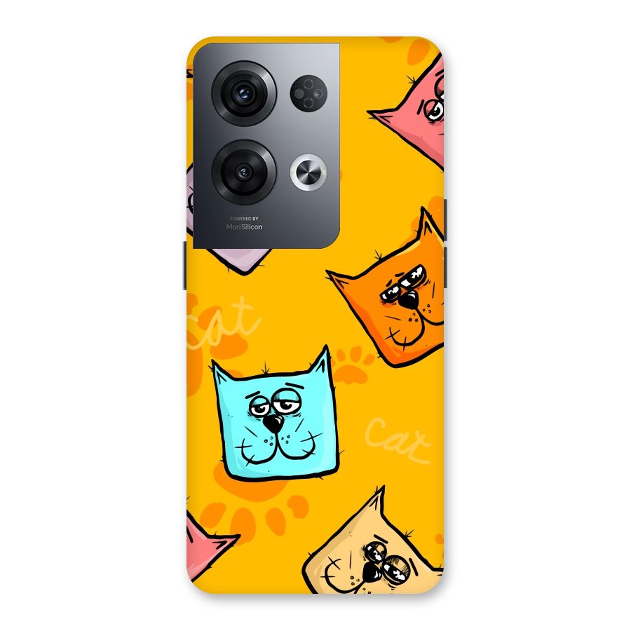 Cute Cat Pattern Back Case for Oppo Reno8 Pro 5G